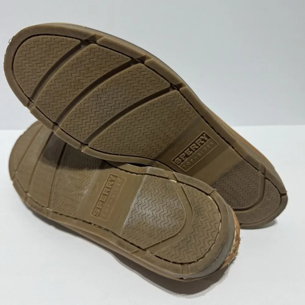 Sperry Mens Leeward 2 Eye Boat Shoes Tan Size 8.5 M